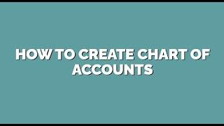 How to create Chart of Accounts in odoo Software