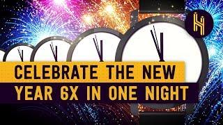 How to Celebrate New Year's Eve Six Times in One Night