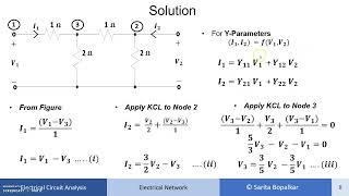 Example On Y parameter