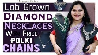 Bridal Diamond Necklaces | Lab Grown Diamonds | Telangana Pilla | budget friendly diamond jewellery