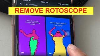 Can you really REMOVE ROTOSCOPE TikTok Filter? 