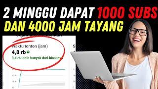 Real 2 Minggu Tembus 1000 Subscriber dan 4000 Jam Tayang