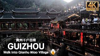 Xijiang Miao Village, Guizhou A Beautiful Village in The Mountains of China (4K HDR)