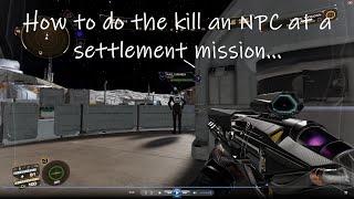 Elite Dangerous Odyssey...  How to do the ( kill an NPC mission at a settlement )