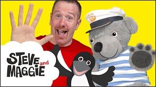 Finger Family Ice Cream, Teddy Bear and Halloween from Steve and Maggie | Wow English TV