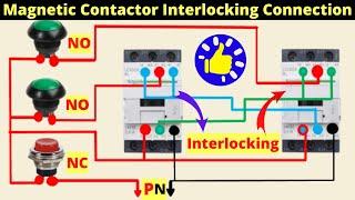 Magnetic Contactor Interlocking Connection Diagram | Mian Electric