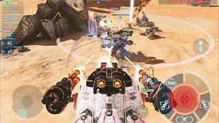 Ultimate Avenger Harpy gets room to move in the Dreadnought | War Robots gameplay