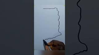 How To Draw Ghana map #ghana #map #shorts