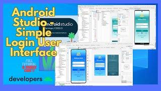 How to make Login User Interface in Android Studio using constraint Layout in android Studio