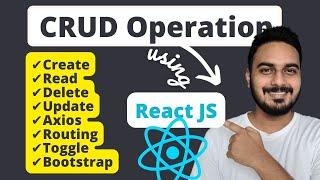 Learn CRUD using React JS | CRUD Operation Crash Course