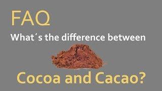 Cocoa vs Cacao