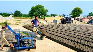 Cement Block Making Process in Pakistan & india | Cement Block Making Machine | Concrete Blocks