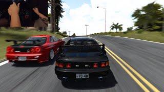 Toyota MR2 (BIG TURBO) | California Highway | Assetto Corsa | Steering Wheel Gameplay