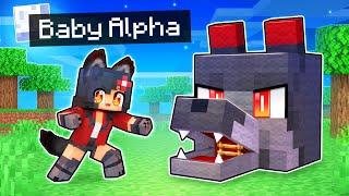 My BABY Alpha's TOP SECRET Minecraft Base!