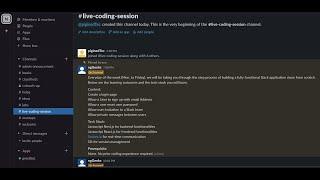 Live Coding — Build a Slack Clone! Part-1