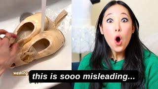 Explaining VIRAL POINTE SHOE HACKS