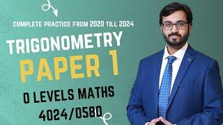 P1 TRIGONOMETRY | PAST PAPER PRACTICE | O LEVELS 4024 | IGCSE 0580