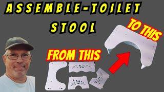 How to Assemble - And Us a Toilet Stool To Go Easer - From Amazon