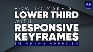 How to Use Responsive Keyframes in After Effects | Adobe Tutorial