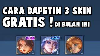 CARA DAPETIN 3 SKIN GRATIS !! EVENT PLAYER GRATISAN DI BULAN INI !!