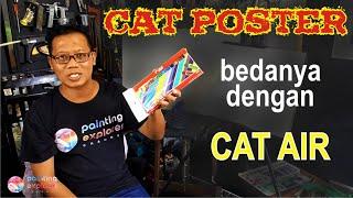 CAT POSTER: Perbedaannya dengan cat air (Unboxing Titi 12 Poster Colors)