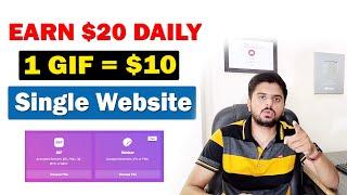 Make $20 Per Day with Single Website by Designing Animated GIF | Learn Free Skill