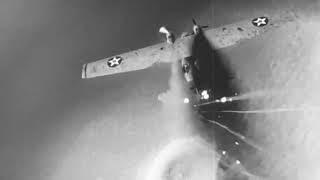 Ki-61s attack a group of PBY Catalina somewhere in the Pacific