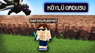 MİNECRAFT AMA KÖYLÜLERİ YÖNETEBİLİYORUM!