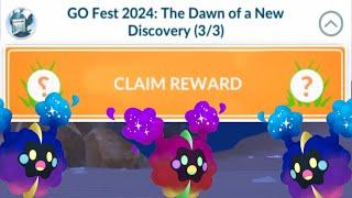 GO FEST 2024: The Dawn of a New Discovery Special Research task in Pokemon go.