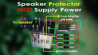 How To Make Speaker Protector Circuit NOT Supply Power With C2383 Transistor