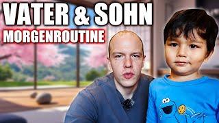 Vater & Sohn Morgenroutine in Japan - Das Essen japanische Kinder zum Frühstück