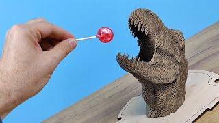 Как собрать скульптурный 3D пазл Голова Динозавра!