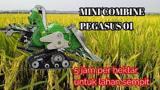 MESIN KETAM PADI MESIN PANEN COMBINE MINI MERK PEGASUS