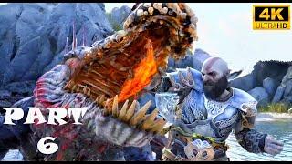 Dragon teeth alligator attack Kratos | Dreki - God Of War - Ragnarok | Part 6 | 4k Gameplay