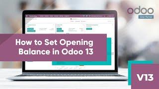 How to set opening balance in odoo 13?