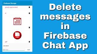 Delete items from Firebase Chat app