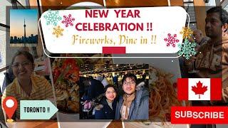 1st NewYearCelebration in Canada as new immigrant|Canada New Year Fireworks|New Year 2023 CN tower