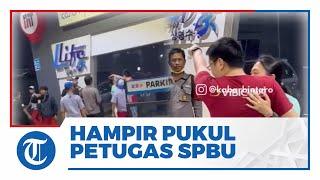 Viral Video Pengemudi Mobil Nyaris Pukul Petugas SPBU Bintaro, Diduga Gara-gara Salah Isi BBM