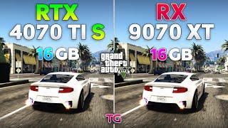 GTA 5 Enhanced - RX 9070 XT vs RTX 4070 Ti SUPER | Ray Tracing, DLSS\FSR