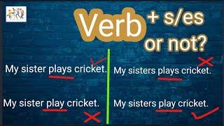 Verb + s/es or not # Rule # Practice set # Sentence making #  Understand easily