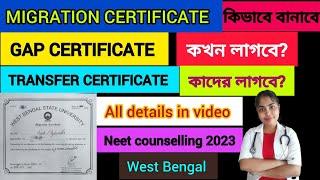 gap certificate for neet / details about Gap certificate,Migration certificate,Transfer certificate