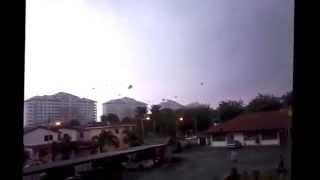 Tornado hits Pandamaran Klang Malaysia 21/10/2014