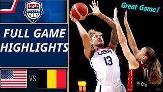 USA vs Belgium Basketball FULL GAME | July 25,2024 | Olympics 2024 | USA Women's Basketball Today