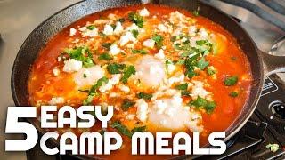 5 MORE EASY CAMPING MEALS | Camping Food and Camp Cooking for Beginners | Camping Food Ideas