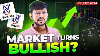 Market Turns Bullish ?  | Banknifty and Nifty Analysis | 09 July 2024 - IITIAN Trader