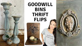 Goodwill Bins Thrift Flips For Profit | How to Paint Outdated Decor | Farmhouse Thrift Flips