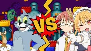 M.U.G.E.N Battles | Tom/Jerry vs Kobayashi/Tohru | Tom and Jerry vs Miss Kobayashi's Dragon Maid