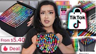 I Tested Tiktok Shop's QUESTIONABLE Art Supplies (they lied)