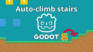 Auto-climbing 2D Stairs in Godot 4