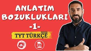 Anlatım Bozuklukları 1 (Anlatım Bozukluğu) TYT Türkçe 2023 (Deniz Hoca) +PDF 